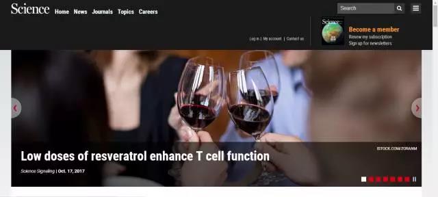 Science封面文章：一杯葡萄酒，不仅抗衰老，还可以防癌！