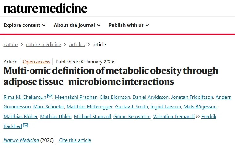 超越BMI！新型代谢指标工具问世：精准量化肥胖相关代谢风险，肠道微生物组扮演关键角色