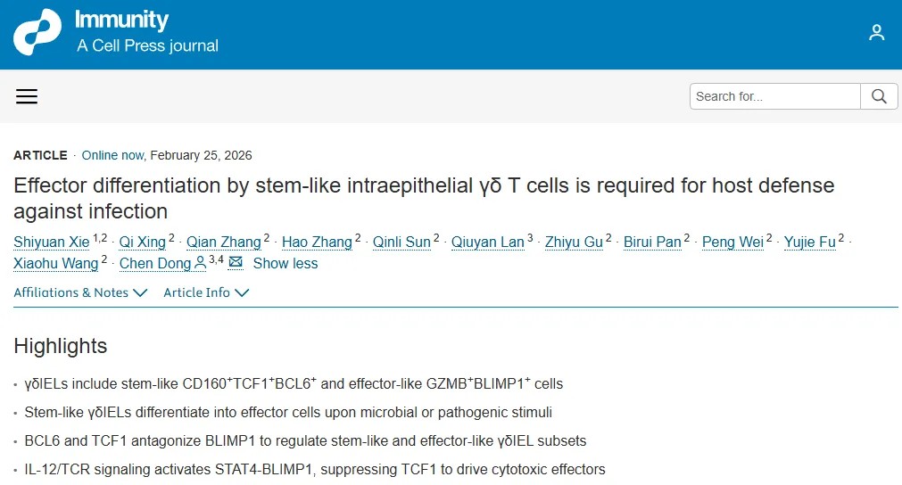 董晨院士领衔！系统阐明肠道内一群关键免疫细胞的功能分化图谱与调控程序，为感染防御与免疫治疗提供潜在新靶点