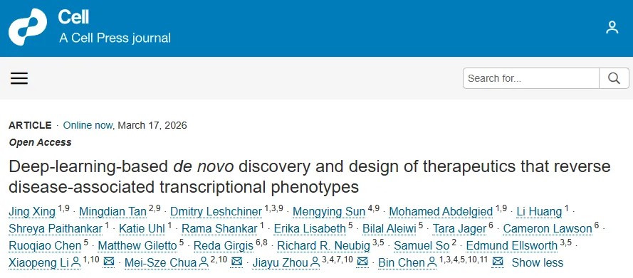 AI驱动药物发现新突破！Cell发布基因表达谱化学结构预测器深度学习药物发现平台，高效筛选肝癌与肺纤维化新药