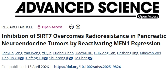 填补知识空白！复旦大学附属肿瘤医院发文：提高胰腺神经内分泌肿瘤放疗疗效的策略